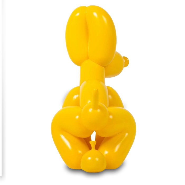 Statue Chien: Pause Caca