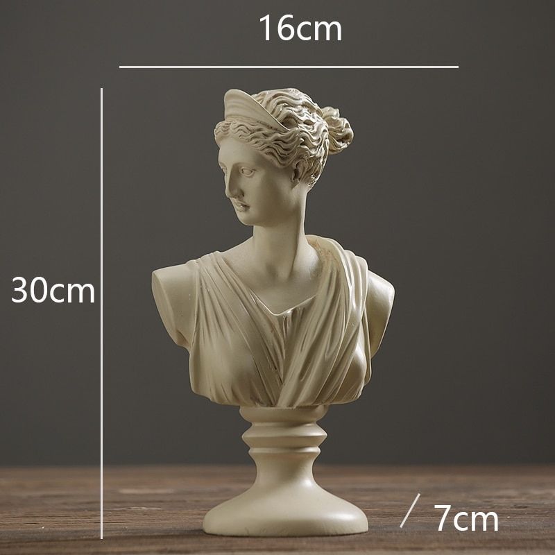 Statue Grecque — Buste Féminin Signature