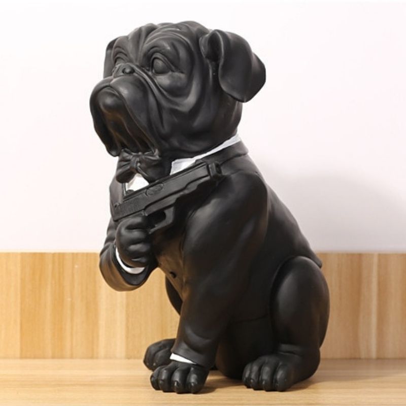Statue Bouledogue James Bond - Édition Prestige