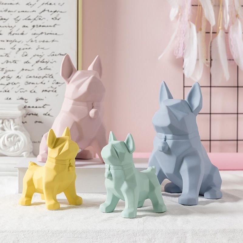Statue Origami: Chien Vert