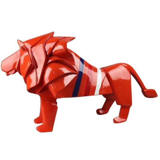 statue-lion-multicolore