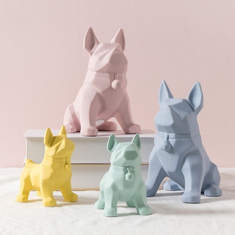 Statue Origami: Chien Vert