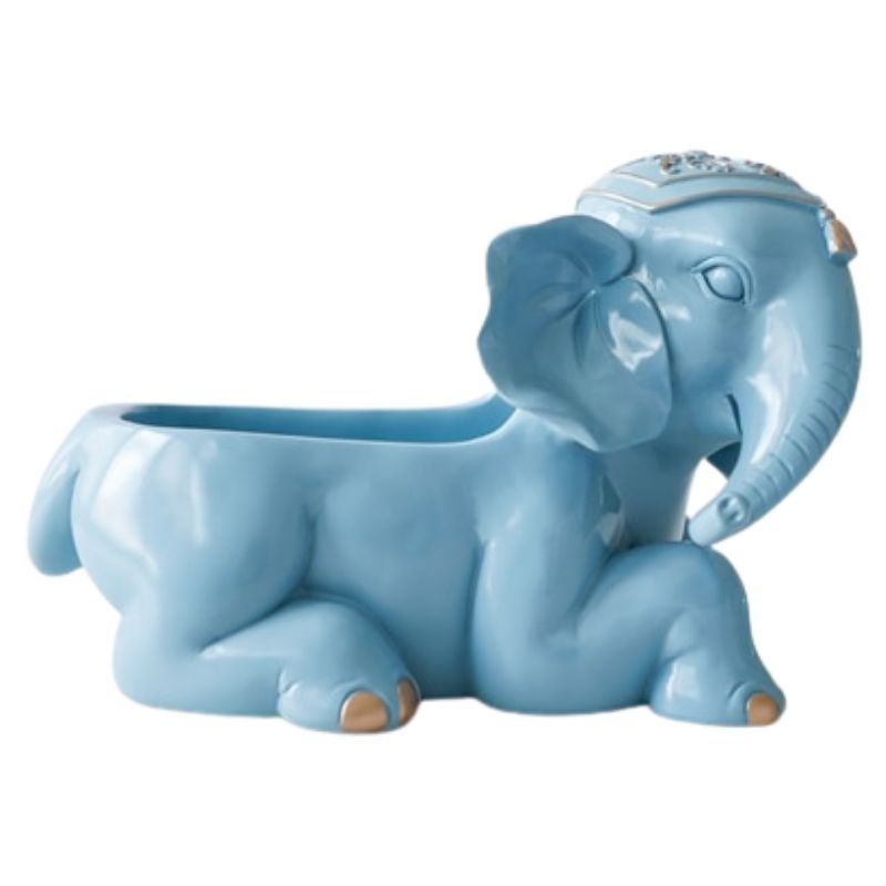 Statue de l'Éléphant Indien Coloré — Édition Signature