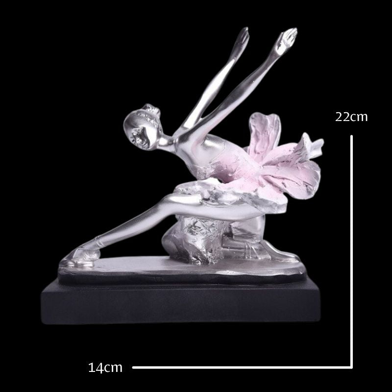 Statue Rose — Danseuse Féminine