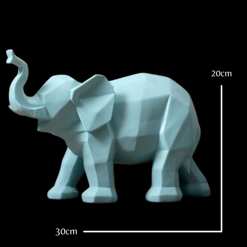 Statue Origami Éléphant — Édition Signature