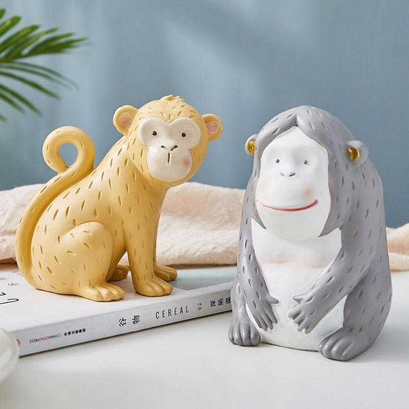 Statue Singe Chromatique