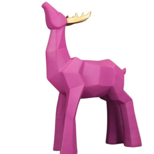 cerf-statue-rose-origami
