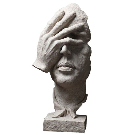 statue-homme-visage-gris