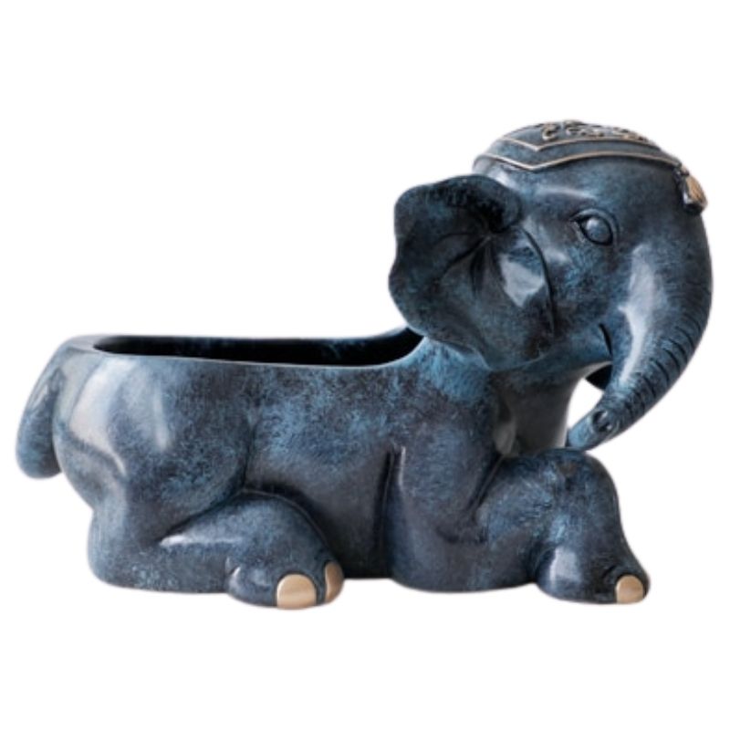 statue-indienne-elephant-colore