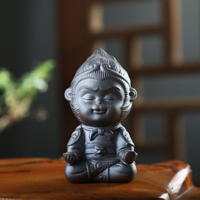 Statue Singe : Sagesse et Méditation