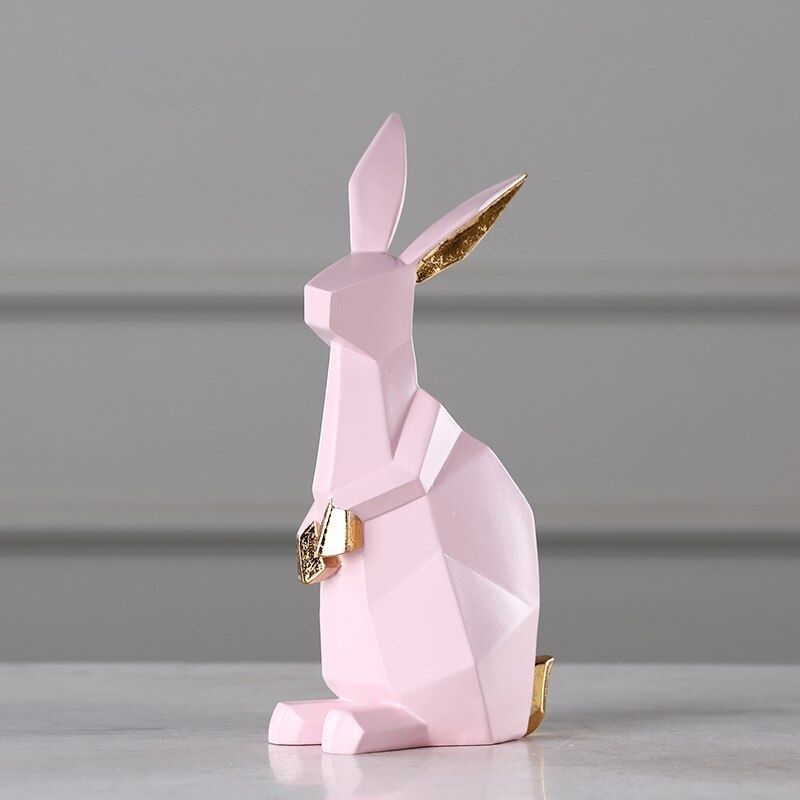 Statue Lapin Origami — Édition Signature