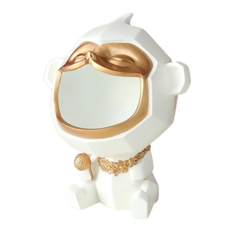 statue-singe-design-blanc