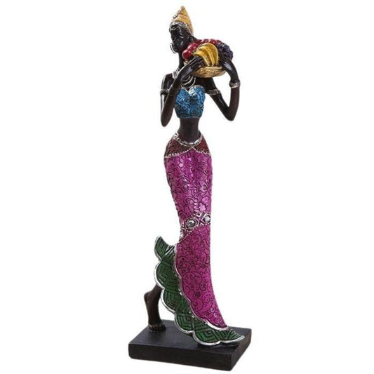 statue-femme-africaine-rose