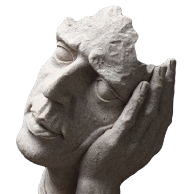 Statue Visage Homme Signature