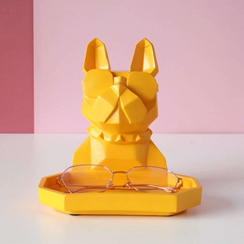 Statue Bouledogue Jaune - Edition Signature