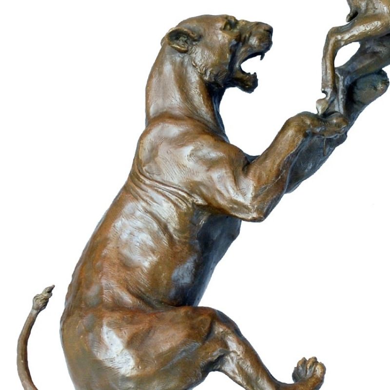Panthère Bronze – Statue d'Art Animalier