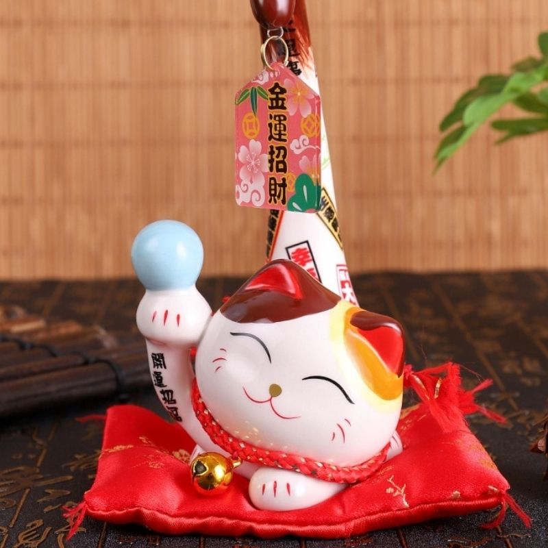 Maneki Statue Japonaise - Porte-Bonheur