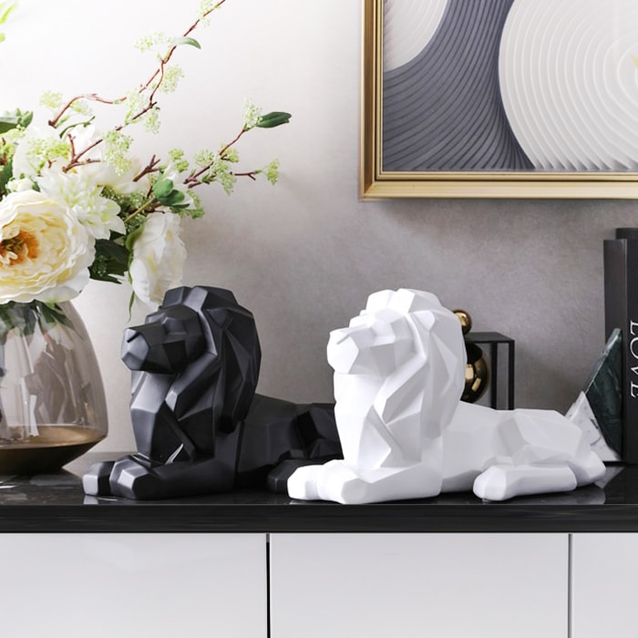 Statue Origami Lion — Édition Signature