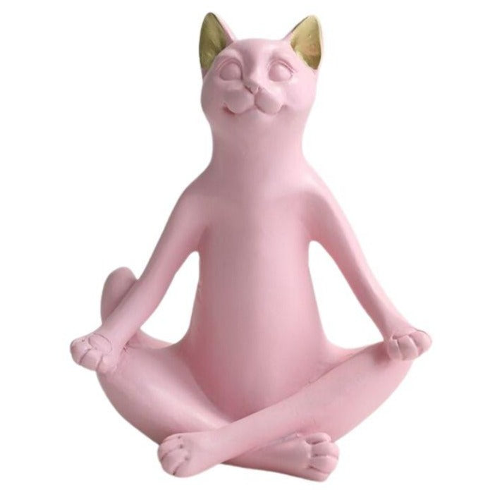 statue-de-chat-yoga