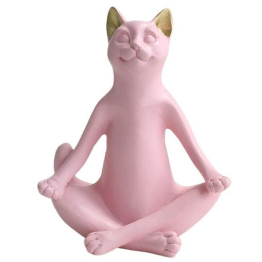 statue-de-chat-yoga