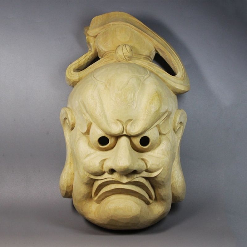 Statue en Bois: Divinité Japonaise Maléfique