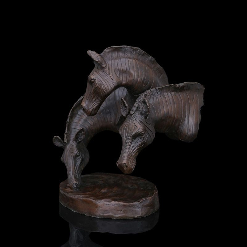 Statue Africaine Zèbre – Édition Signature