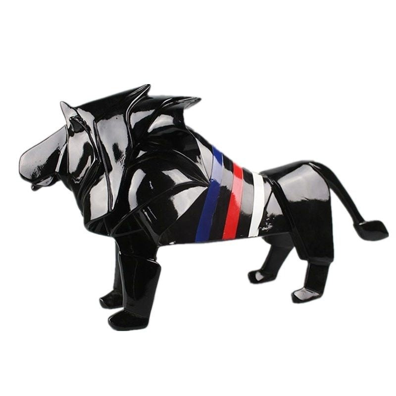 Statue Lion Multicolore — Édition Signature