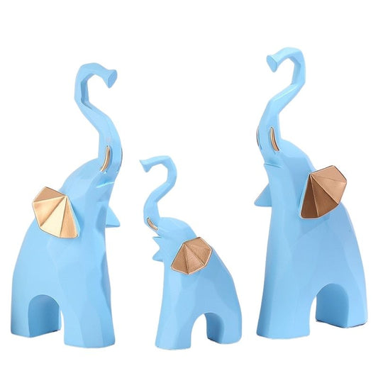 statue-elephant-design-bleu