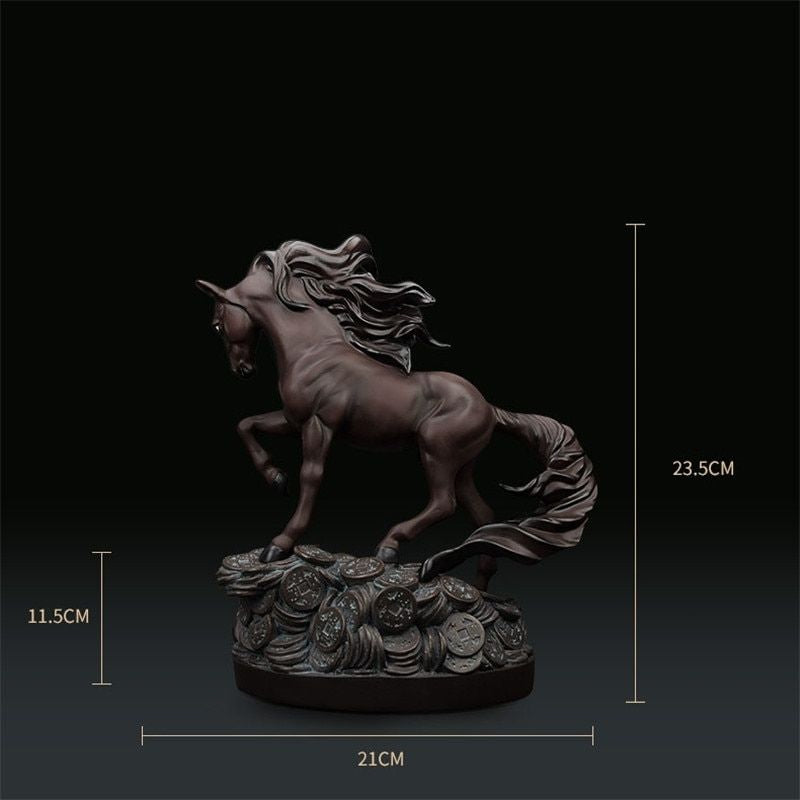 Statue Cheval en Résine Naturelle