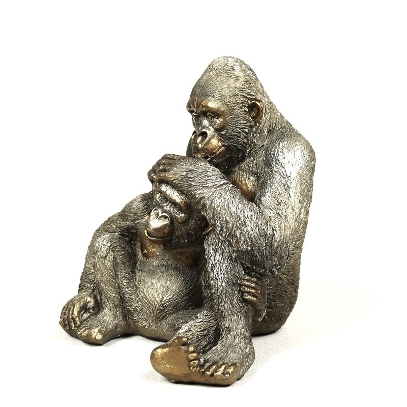 Statue Gorille Assis — Édition Prestige