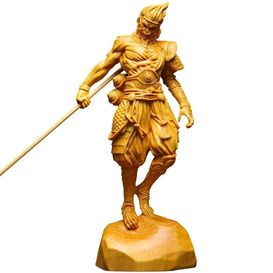 statue-singe-en-bois