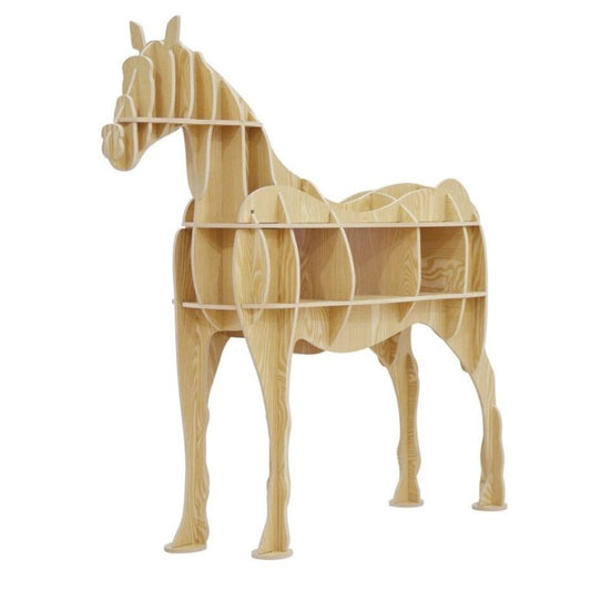 statue-cheval-grandeur-nature-bois