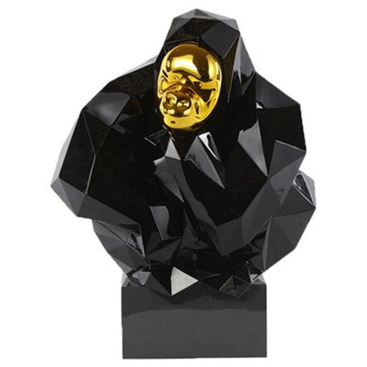 statue-gorille-design-noir