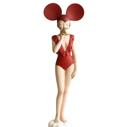 statue-femme-lapin