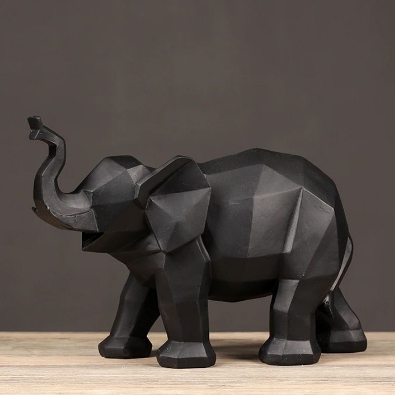 Statue Éléphant Origami — Édition Signature