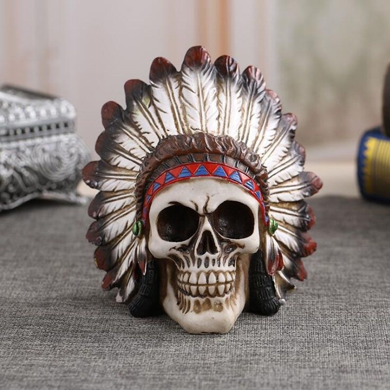 Statue Tête de Mort Indienne - Édition Prestige