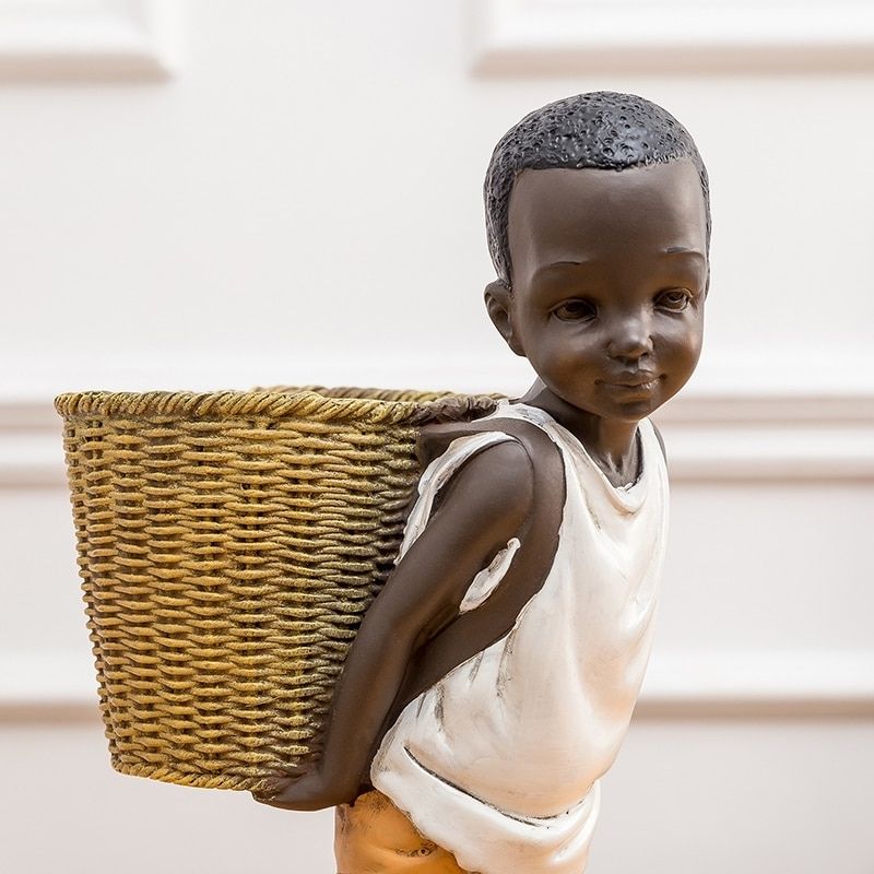 Statue Africaine Enfant - Édition Prestige