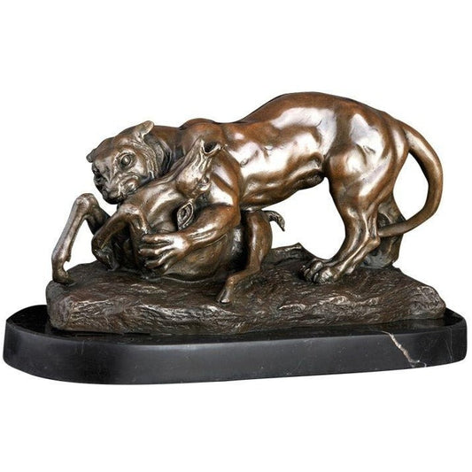 statue-panthere-bronze
