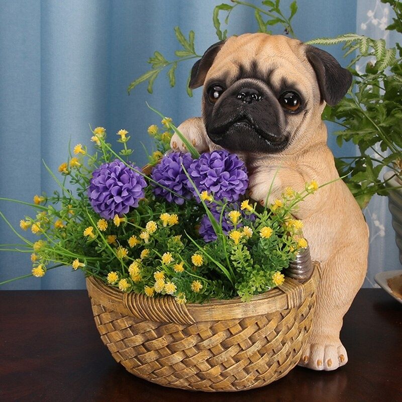 Statue Déco Chiot Bouledogue – Édition Signature