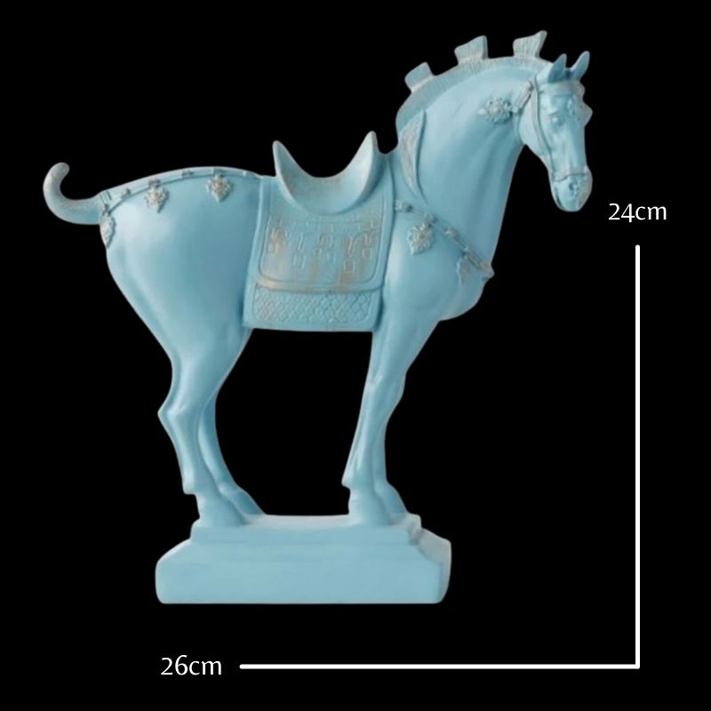 Statue du Cheval de Troie — Bleu Clair