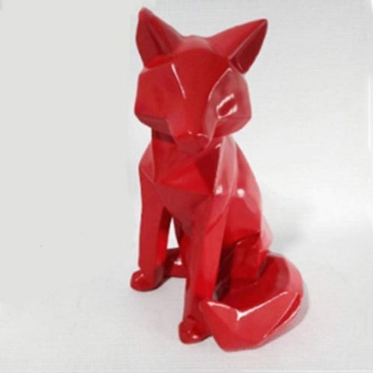 statue-origami-renard-rouge
