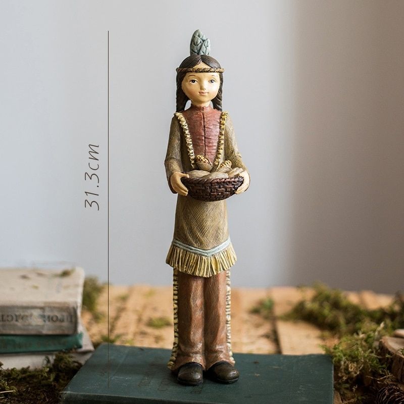 Statue Indienne Petite — Édition Signature