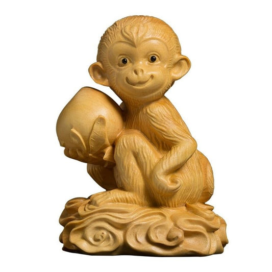 statue-singe-deco-bois