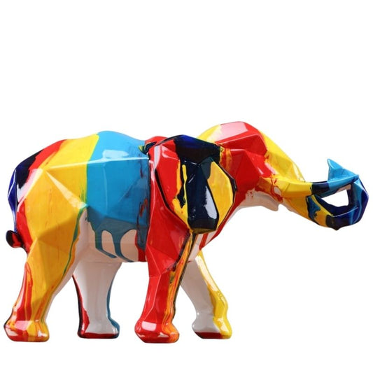 statue-elephant-multicolore