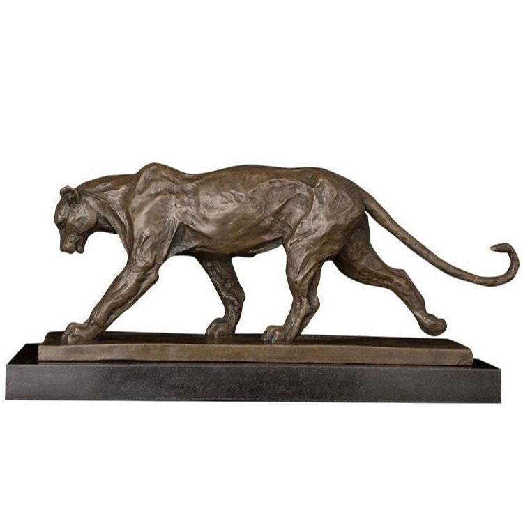 statue-panthere-en-bronze