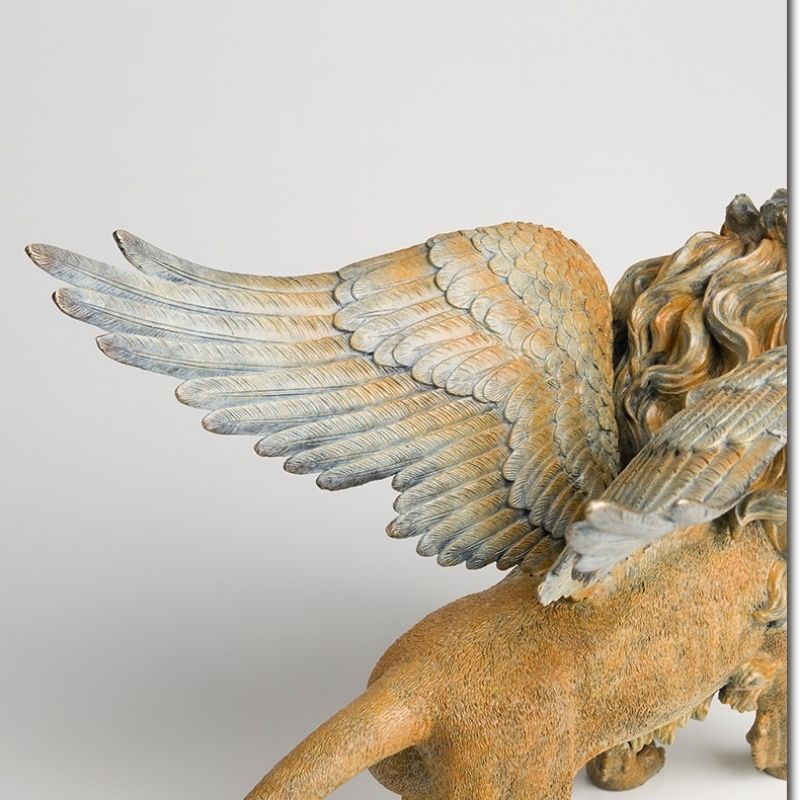 Statue Lion Ailé – Collection Signature