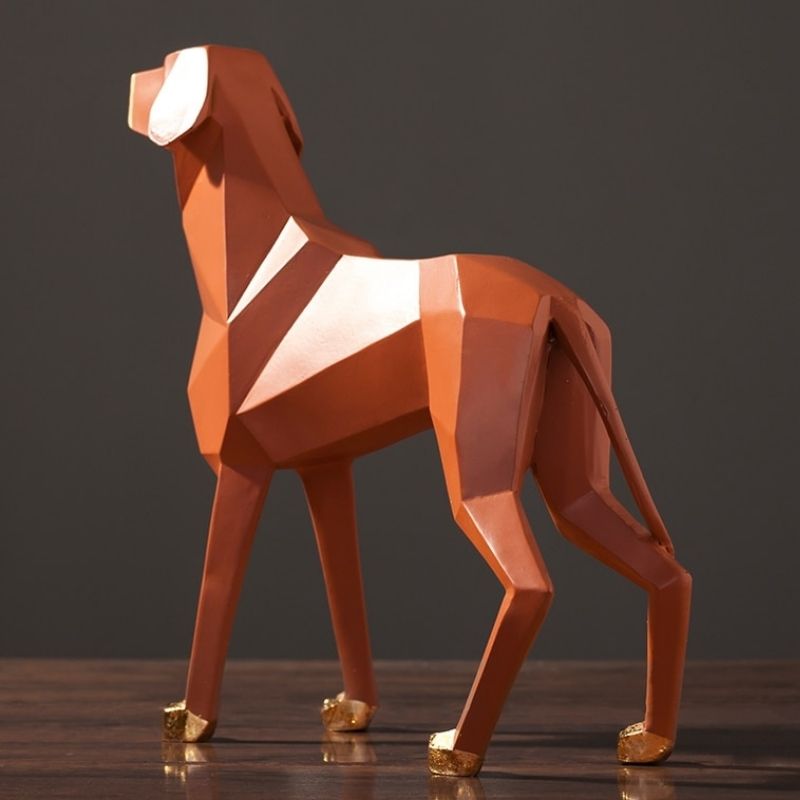 Statue Chien Origami - Collection Signature