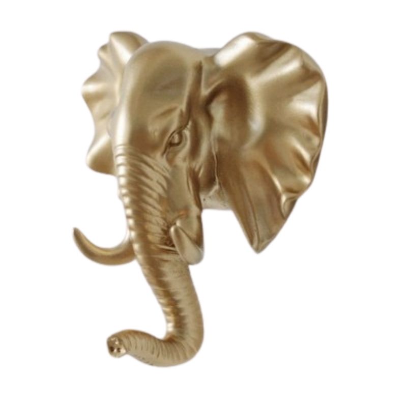 statue-elephant-moderne-or