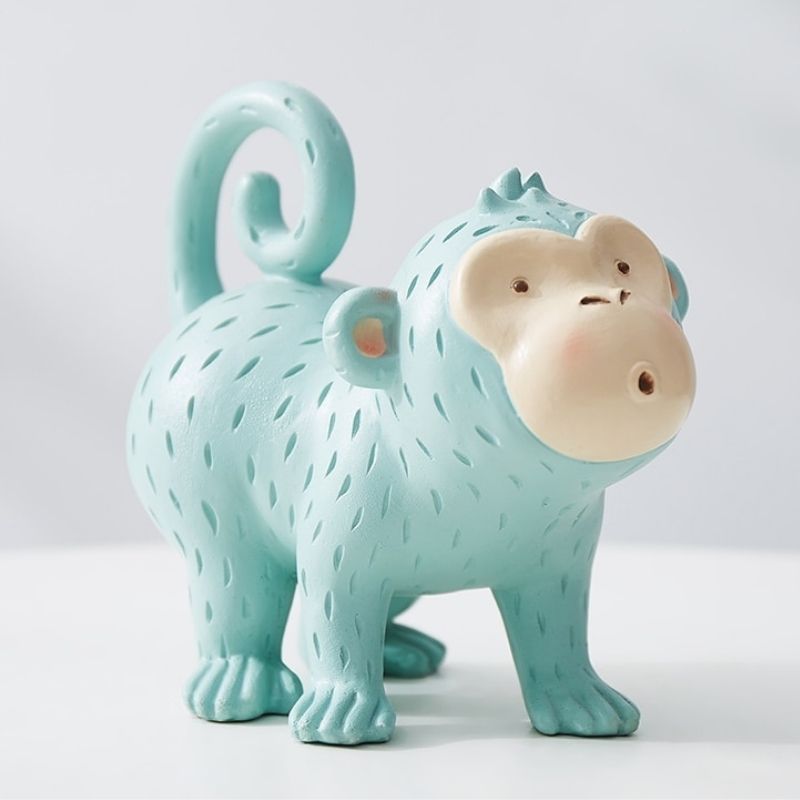 Statue Singe Bleu - Édition Signature