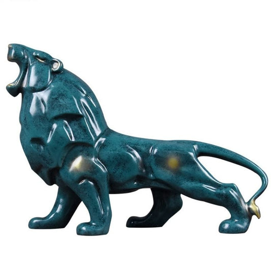 statue-de-lion-bleu